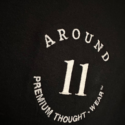 Be Mindful Hand Cropped Tee (Banana Split On Black)