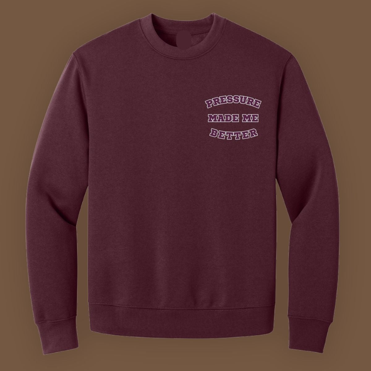 Pressure Better Baggy Sweatshirt (Maroon and Silver)