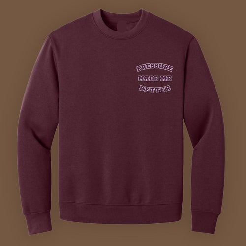 Pressure Better Baggy Sweatshirt (Maroon and Silver)