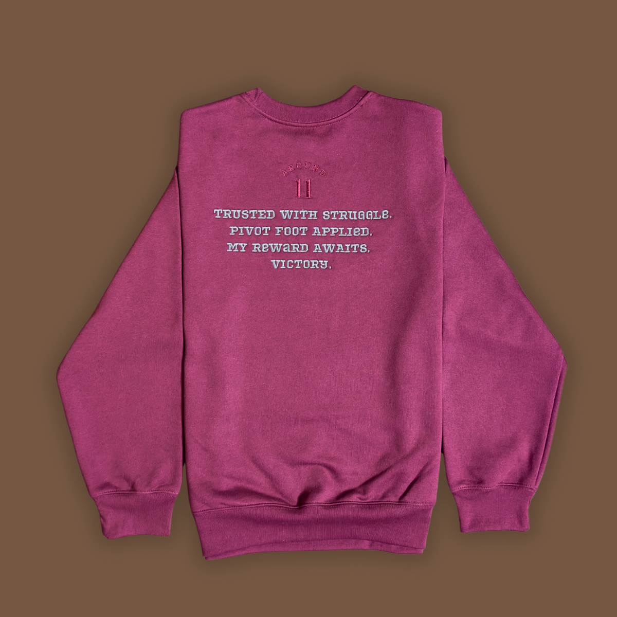 Pressure Better Baggy Sweatshirt (Maroon and Silver)