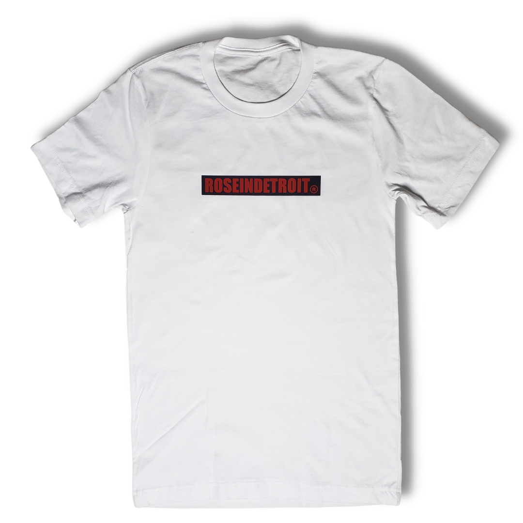 Namesake Tee (White, Navy and Red)